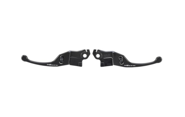 Bremshebel-Set kurz (137 mm), einstellbar - MG BIKETEC - Vespa GTS/HPE 125-310 ccm (ab Bj. 2023) - schwarz mit ABE